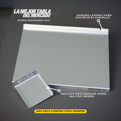 TABLA DE PICAR EN ACERO INOXIDABLE 304